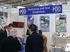 PCE Instruments at technical trade shows