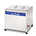 Ultrasonic Cleaners Elmasonic X-tra basic 2500  with 253 l tank volume, drain valve, timer and temperature switch, portable on rollers, control panel