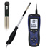 PCE-423 Air Flow Meters with telescopic probe to measure air velocity and temperature, USB data cable and software
