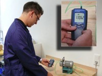 Testing for pressure with the PCE-APM 30 series Barometers.