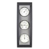Indoor analog Barometers (barometer, thermometer, hygrometer) in anthracite / aluminum.