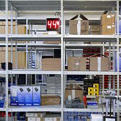 Hygrometers taking a measure in a warehouse.