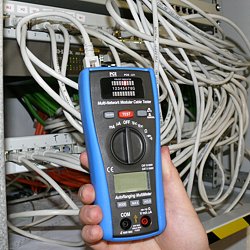 ISO calibration and certification for these CableTracker PCE-LT 1 series LAN Tester