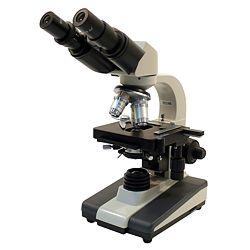 Microscopes with double eye-piece.