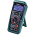 Multimeter with measurement of frequencies and temperatures and indication of desired values