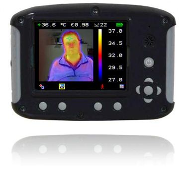 Thermal Imaging Cameras checking the human body temperature