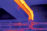 Image of vapour conduction taken with our Thermal Imaging Cameras.