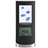 Thermo Hygrometers with animated weather forecast, up to 3 radio outdoor sensors, radio clock with alert function.