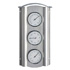 Indoor analog Combi temperature meters (barometer, temperature meter, hygrometer) Stainless Steel.