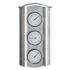 Indoor analog Combi temperature readers (barometer, temperature reader, hygrometer) Stainless Steel.