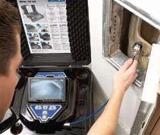 Video Endoscopes inspecting damages in ventilation ducts.