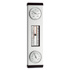 Outdoor analog Weather Stations (barometer, thermometer, hygrometer), aluminum.