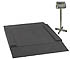 Health Scales for wheelchairs, calibration-capable, with very flat loading ramp, up to 150 kg, resolution of 50 g