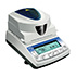 LAB Scales for measuring humidity, 0 ... 100%, weight range up to 210 g, USB and RS-232, readability from 0.001 g.