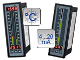 Bar Graph Digital Indicators performing a measurement.