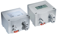 Pressure Transmitters for differential pressures, with control contact and analog output.