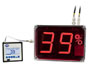 PCE-G1A series temperature indicators: 10 cm long digits, temperature and humidity, analog output 4-20 mA
