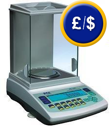 Display of the Analytical Balance PCE-AB 100