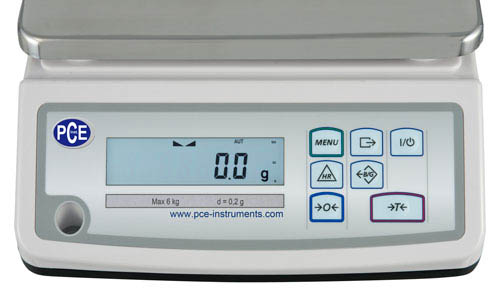 Benchtop Balance series PCE-BDM display.