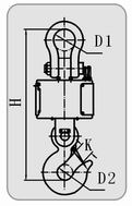 Dimensions of Crane balance PCE-XS 3000