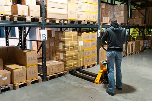 Forklift Scale PCE-PTS 1N during application