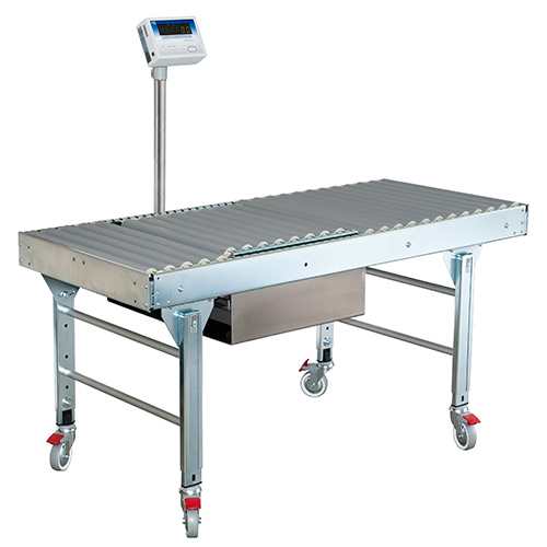Here you can see how the guide rail scale is integrated into a guide rail table. This table can be optionally delivered on demand.