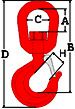 Rotating hooks for the industrial hook balance