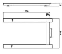 Pallet scale ep 1500 dimensions 