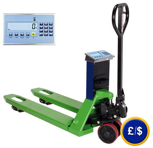 pallet truck balance with 3 weight ranges.