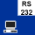 Industrial balance with RS-232 connection.