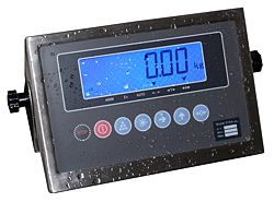 Water resistant industrial scale PCE-SST display.