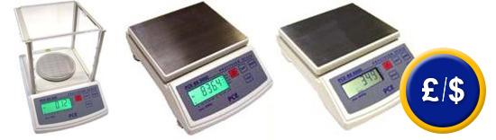 PCE-BS 300 and 3000 models of laboratory balance can be used for weighing as well as for piece counting.