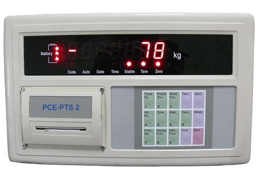 Pallet truck scale PCE-PTS 2 display.