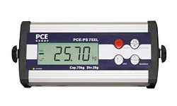 Platform scale PCE-PS 75XL display.