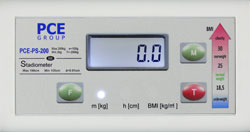 PCE-PS 200MA scale for people: display when it is turned on.
