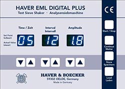 Analysis Analysis Sieve Machine EML 315 Control Panel