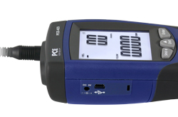 Data can be continuously transferred to the PCE-423 anemometer via the USB port.