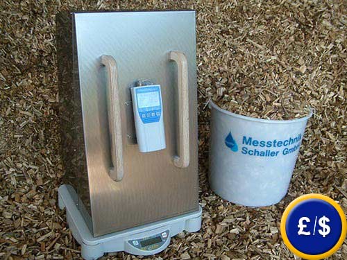 Biomass Moisture Meter for chopped goods, rinds, pellets, corncobs, etc.