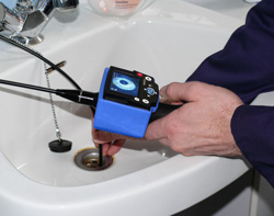 using borescope for sanitary inspection