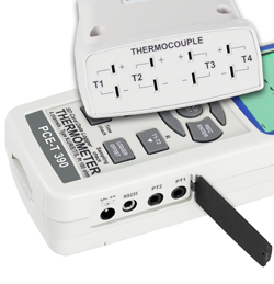 Connections of the contact thermometer PCE-T390 