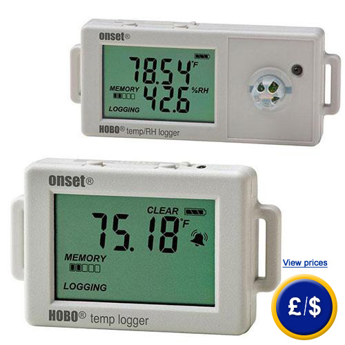 Onset HOBO UX100-001 Temperature Data Logger w/USB Cable 