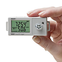 The data logger HOBO UX100-0xx for temperature and humidity