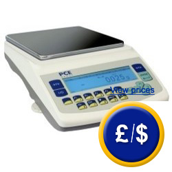 PCE-LS 3000 Densimeter with quadrangular weighing pan.