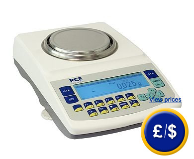 PCE-LS series Densimeter with internal calibration, graphic display, multilinguale menu, RS-232 interface and optional software.