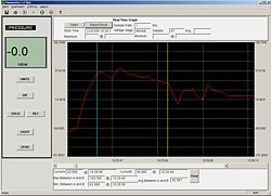 Here you see a picture of the operating software that cain be used in combination with the differential Pressure Gauge