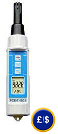 The PCE-THB 38 digital manometer is ideal for detecting and digitally displaying humidity, temperature and barrometric pressure.