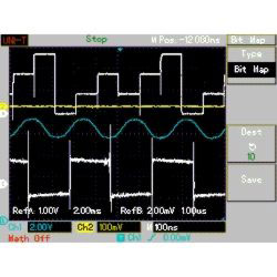 Image saved in bitmap format with the Digital Oscilloscope  PCE-UT 2082C