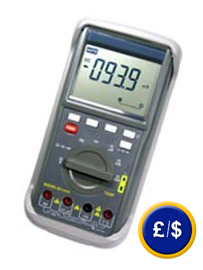 Digital voltmeter with RS-232 interface and software.
