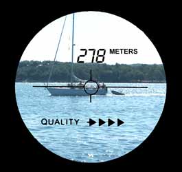 measuring distance at sea in cloud cover