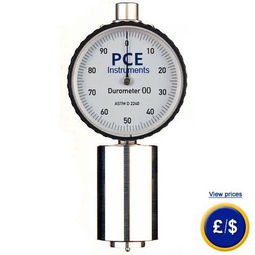 PCE-OO Durometer for measuring the hardness of soft elastic and textiles.
